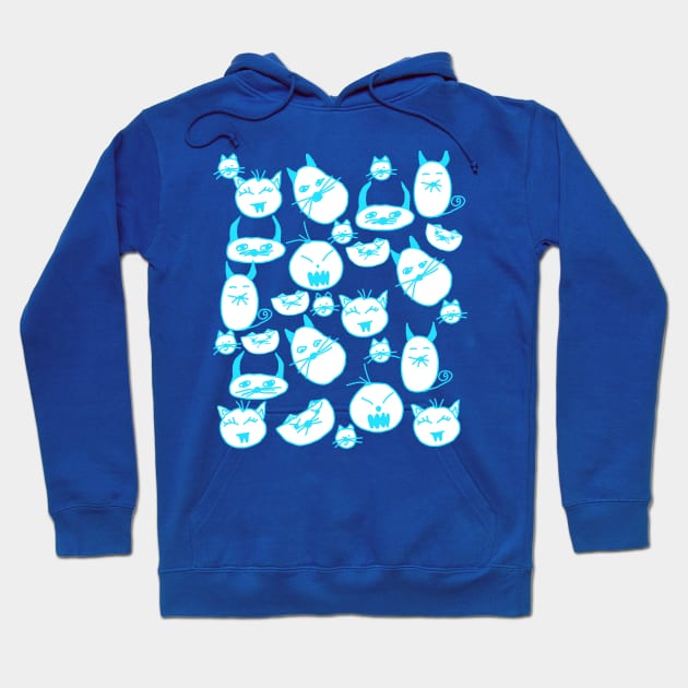 Evil Pussies Blue Hoodie by Dead but Adorable by Nonsense and Relish